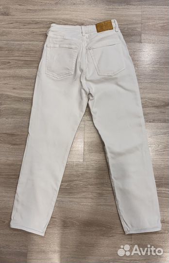Джинсы белые hm 44 размер