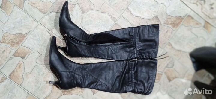 Сапоги высокие ботфорты 38р