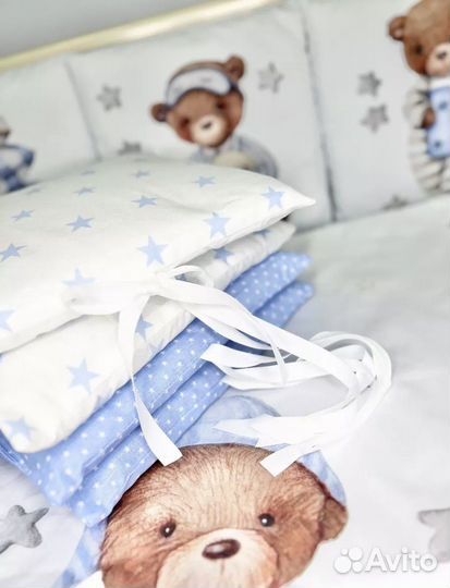 Бортики в детскую кроватку