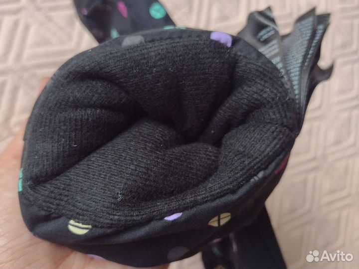 Новые зимние варежки 110-116 H&M 5-6л девочк чёрны