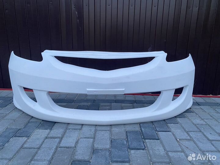 Передний бампер Mugen на Honda fit GD