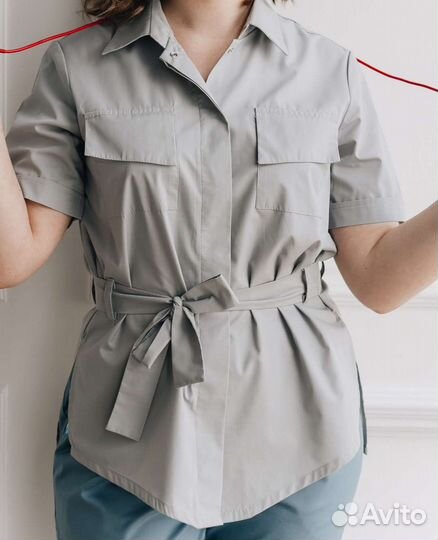 Медицинская рубашка женская