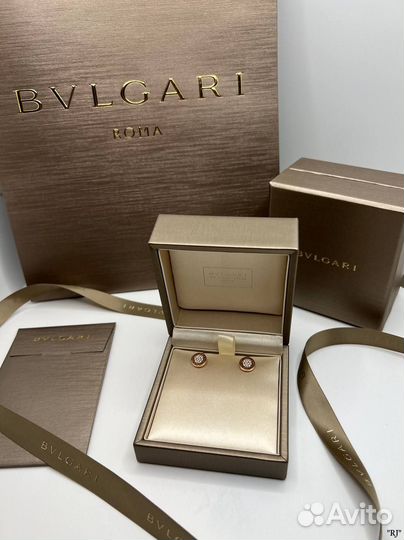 Серьги Bvlgari 18К с бриллиантами