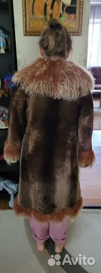 Шуба мутоновая с ламой