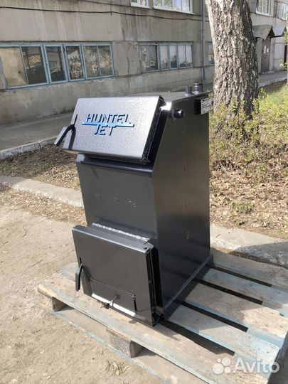 Твердотопливный котёл с увеличенной топкой