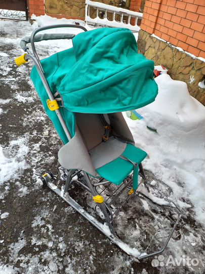 Детские санки коляска
