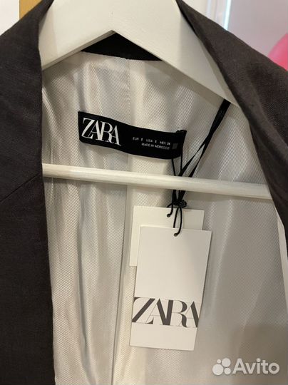 Пиджак лён Zara S