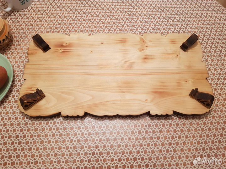 Поднос столик деревянный