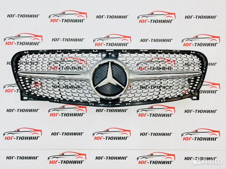 Решетка Diamond Silver на Mercedes GLA X156 2013+