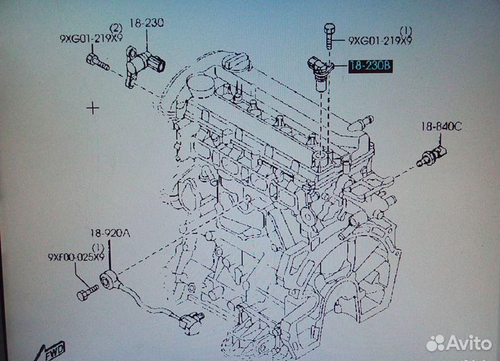 Датчик положения распредвала Мазда