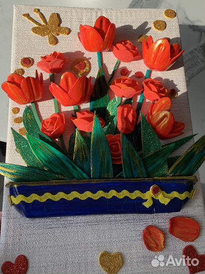 Поделка на 8 Марта в школу/сад