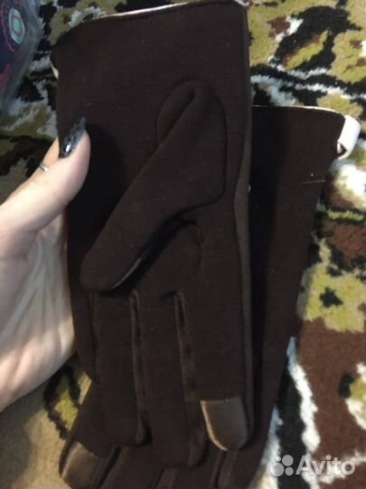 Натуральные кожаные перчатки