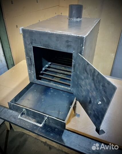 Печь буржуйка (дровяной котёл)