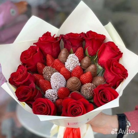 Букет из клубники в шоколаде/съедобные с доставкой