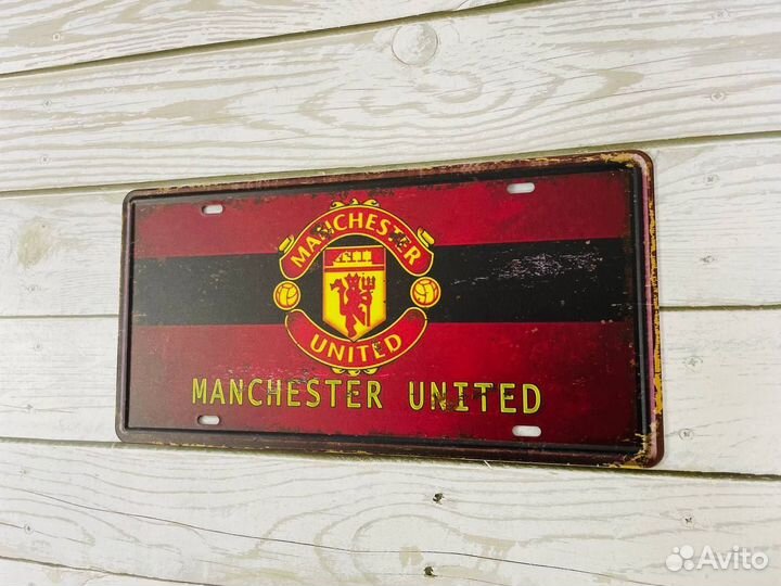 Декор на стену табличка Manchester United