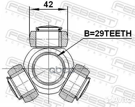 Трипод 2516BOX3 Febest