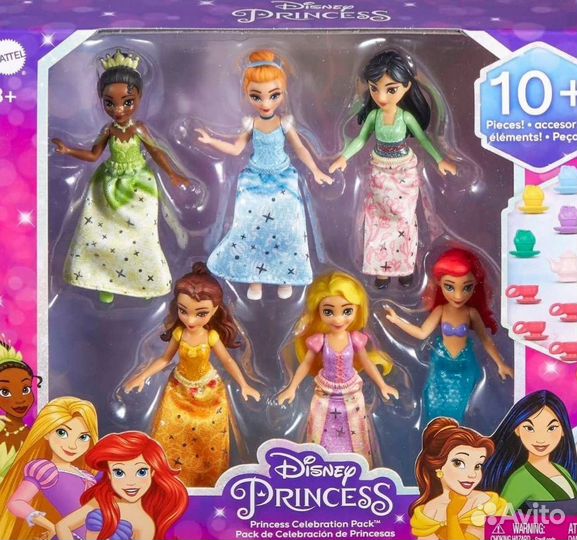 Набор disney princess doll из 7 маленьких кукол
