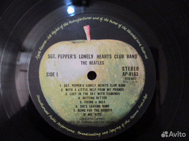 Lp beatles- SGT pepper'S lonely hearts club band