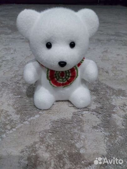 Мишка из пушистого пенопласта 19 см