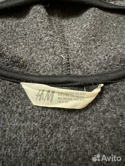 Кофта H&M на флисе 98/104