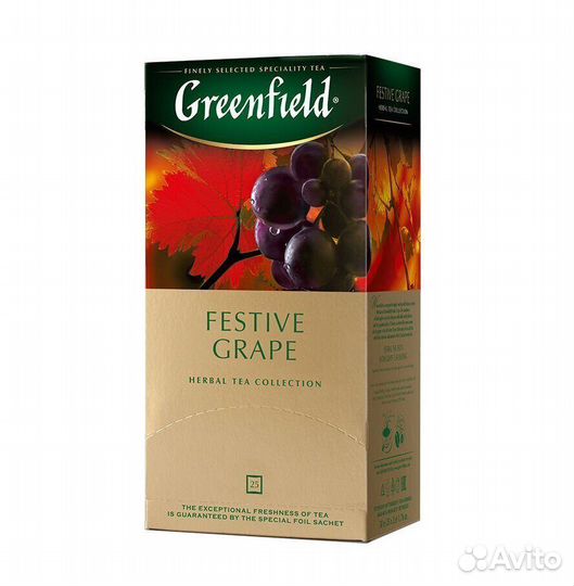 Чай Greenfield Festive Grape Травяной 25пакетиков