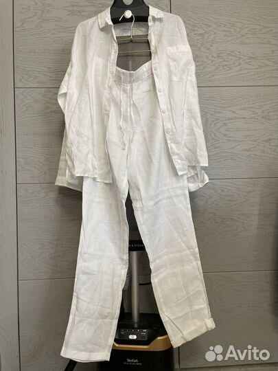 Льняной костюм H&M размер М