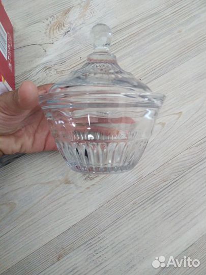 Креманка сахарница конфетница стекло