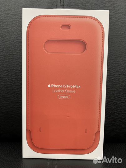 Чехол iPhone 12 pro max leather sleeve MagSafe