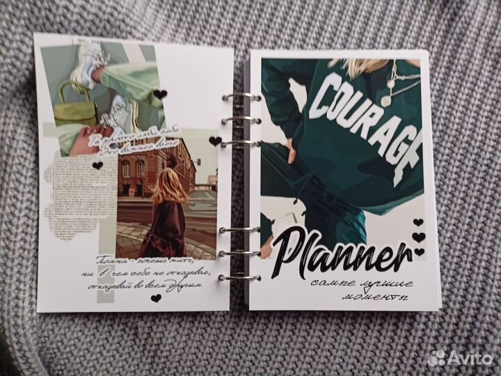 Планер женский на кольцах ручная работа