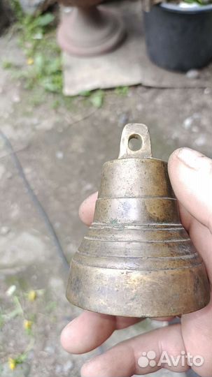 Колокольчик старинный бронза царский
