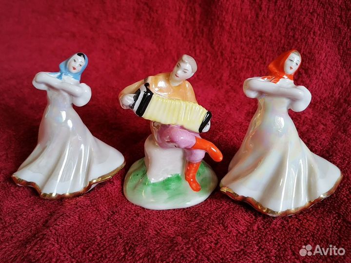 Плясунья и гармонист Перепляс Дулево СССР