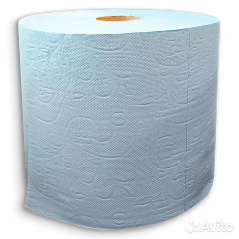 Бумага протирочная 2-сл. 32см*300м синяя 5,2 кг