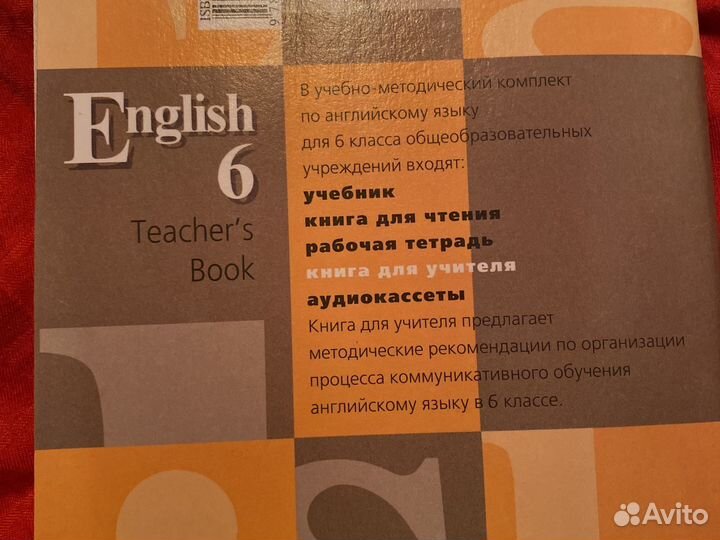 Английский язык 6 класс книга для учителя