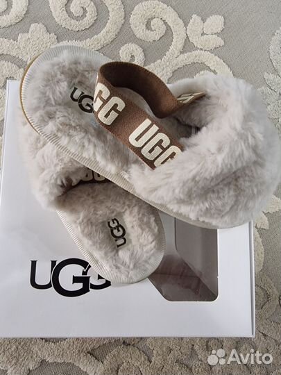 Меховые тапочки ugg детские