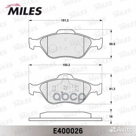 Колодки тормозные ford fiesta 9501/01/fusion