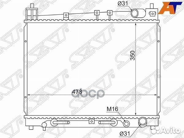 Радиатор Toyota Probox 02-14 / Vitz 99-05 / bB