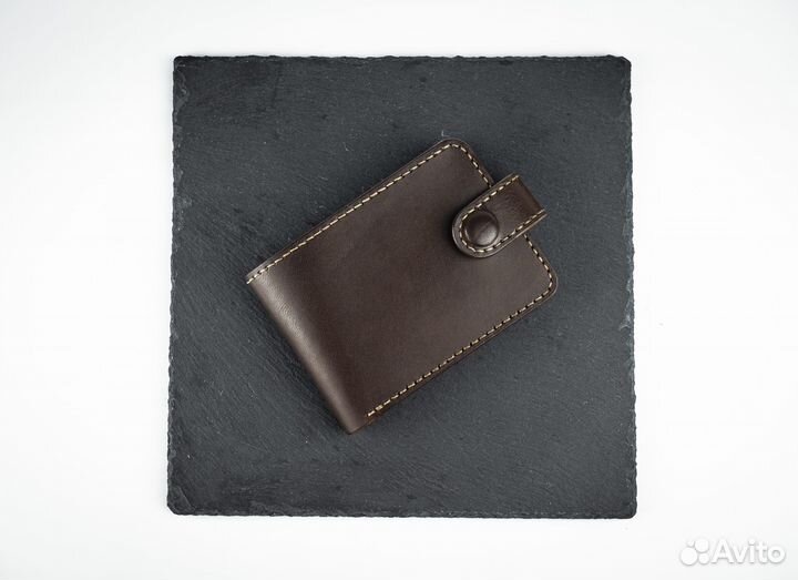 Кошелек мужской кожаный ручной работы