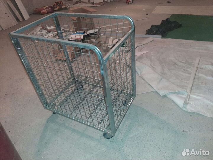 Тележка платформенная с сетчатыми бортами