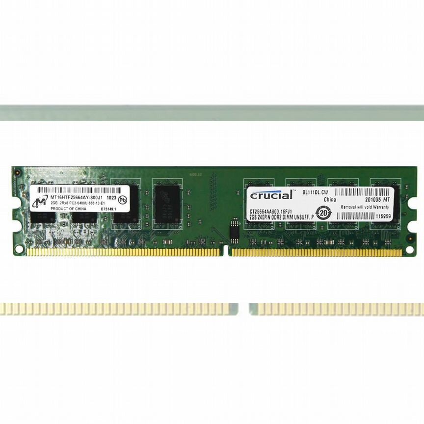 [CT25664AA800.16FJ1] Оперативная Память Crucial 2gb Ct25664aa800.16fj1