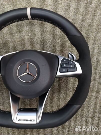 Руль AMG 6.3 на Mercedes GLC X253 С253 C W205