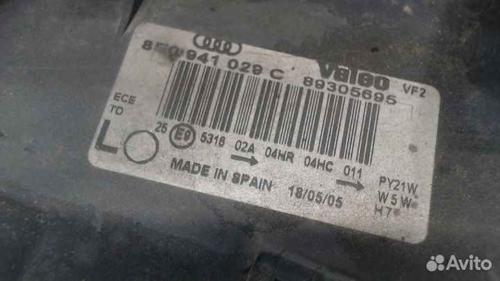 Фара (передняя) Audi A4 (B6), 2002