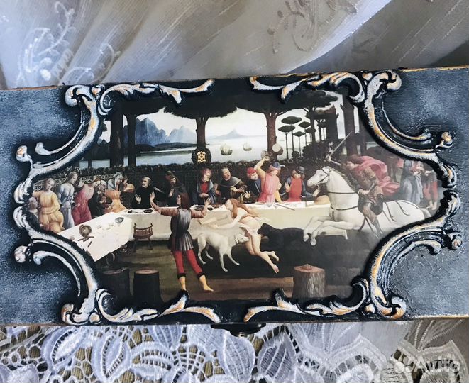 Большая шкатулка- короб- сундук