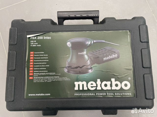 Машинка шлифовальная Metabo FSX 200 Intec