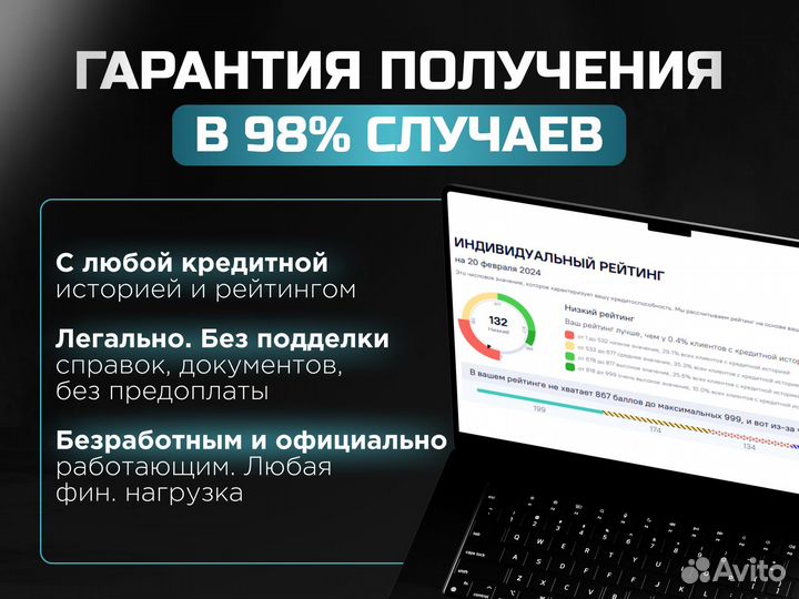 Помогу с кредитом для физических лиц