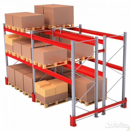 Паллетные фронтальные стеллажи, 50х160 для склада