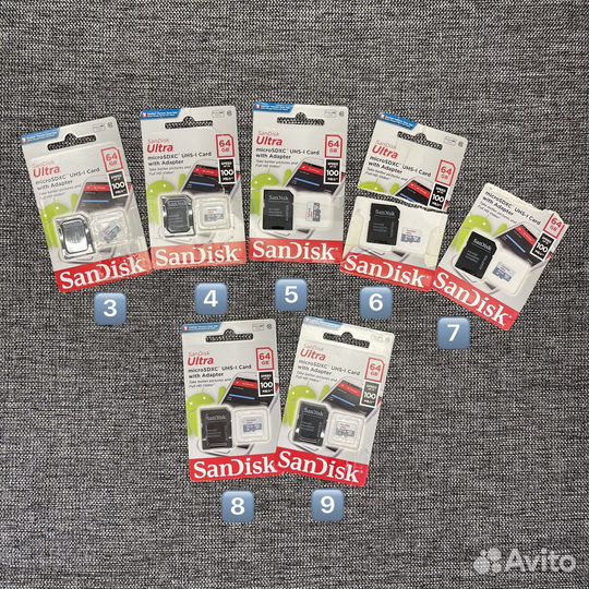 Флеш-карты SanDisk 128/64/32/16gb новые и б/у