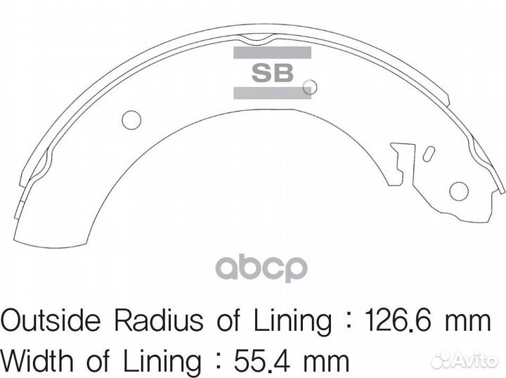 Колодки торм.бараб.задние Hyundai/SsangYong H10