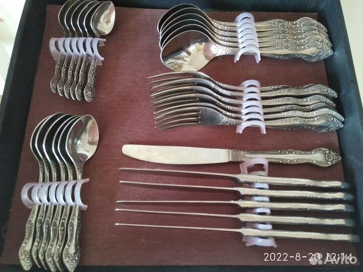 Набор столовых приборов нержав.сталь, 30 предметов