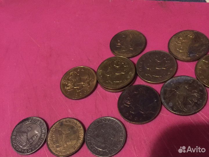 50 копеечные монетки с Геор +3 с банком россим