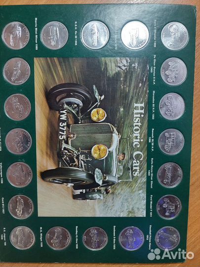 Монеты Historic cars Shell